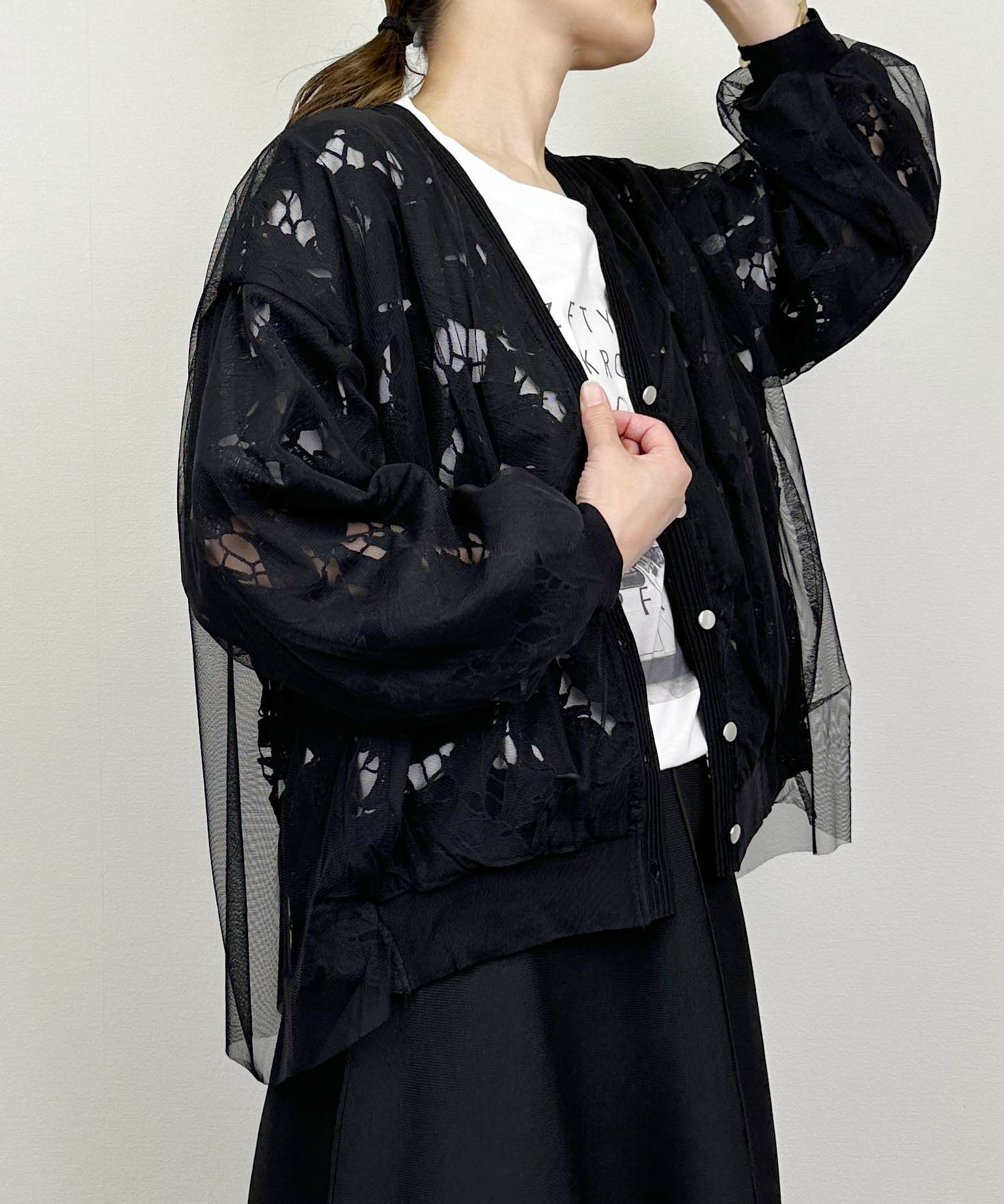 model：H164　着用サイズ：M　ブラック