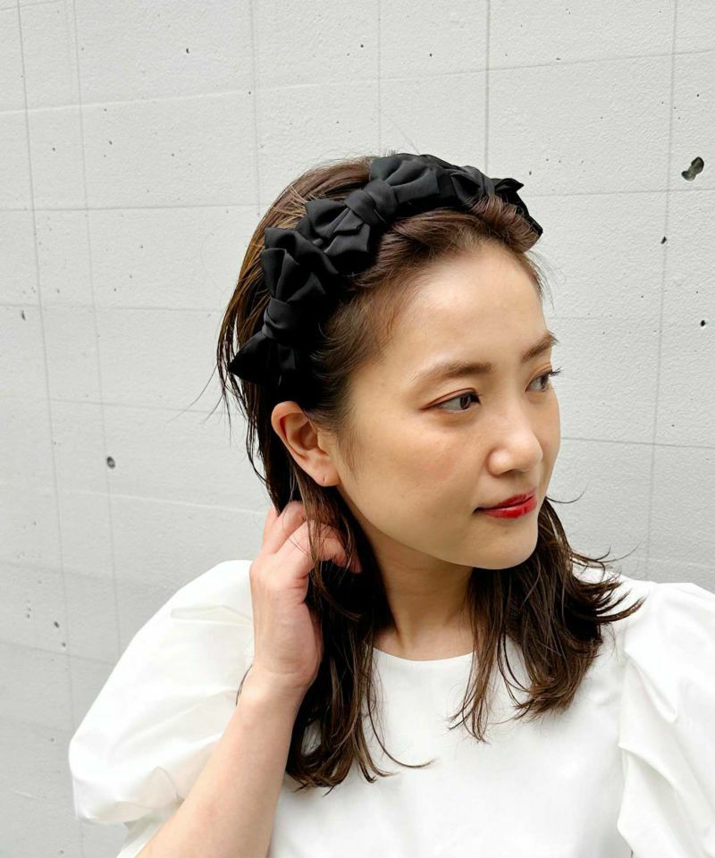 新品 UNMINOU フラットリボンカチューシャ（BLACK） 完売品 2281186222.jpg?1717371666