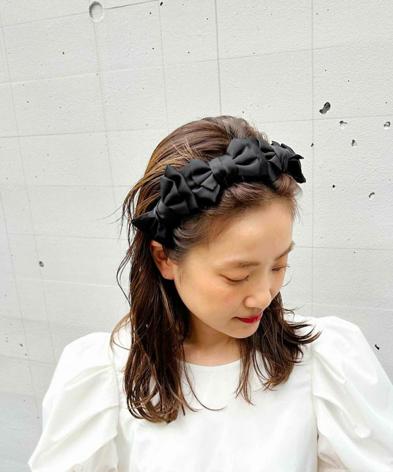 新品 UNMINOU フラットリボンカチューシャ（BLACK） 完売品 ミニリボンカチューシャ | PICCIN (ピッチン) 公式通販