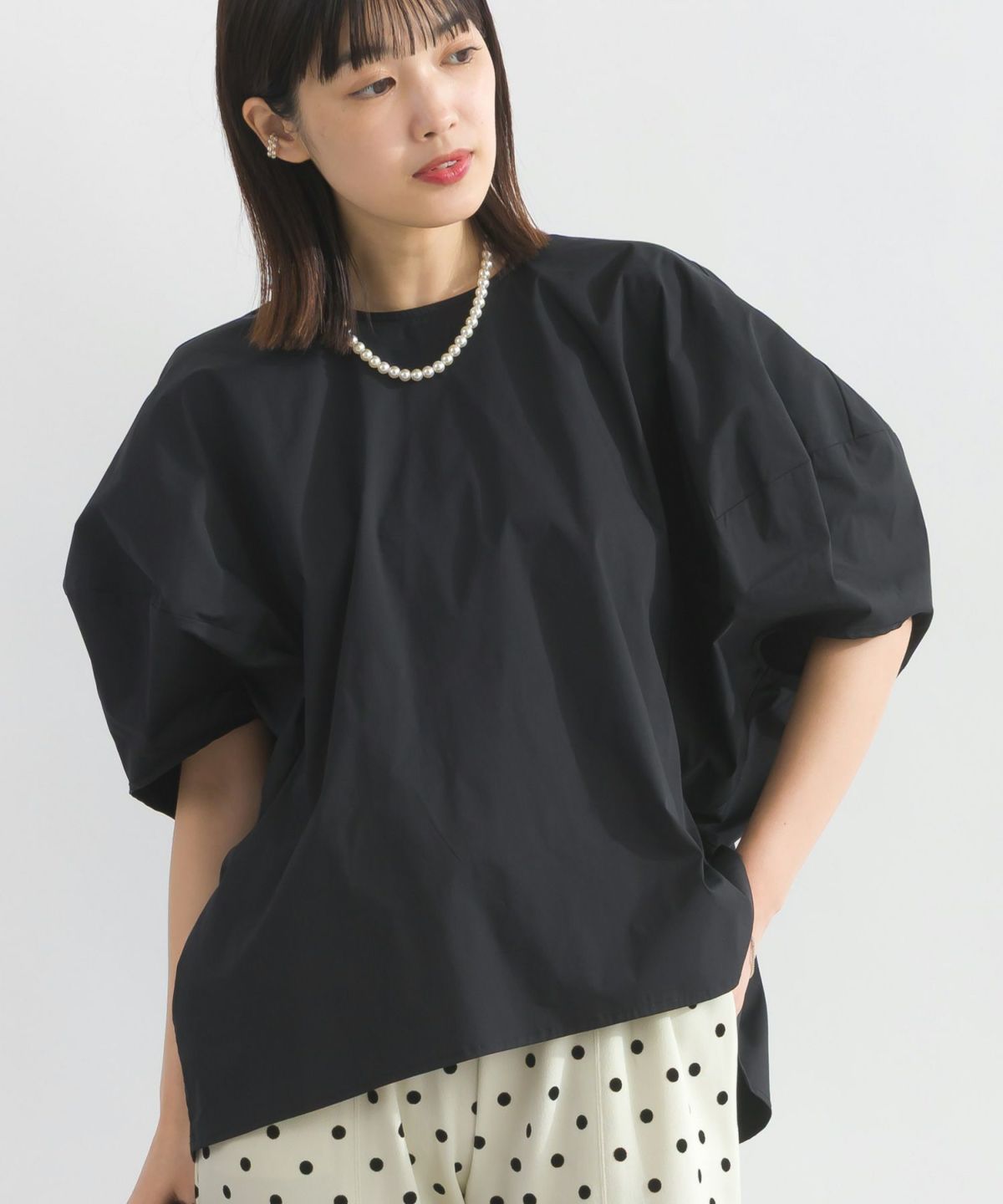 model：H162　着用サイズ：M　ブラック