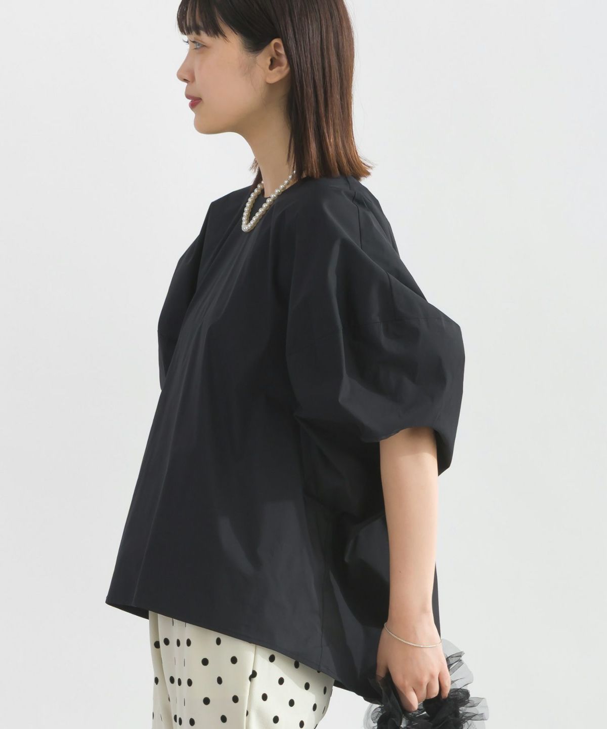 model：H162　着用サイズ：M　ブラック