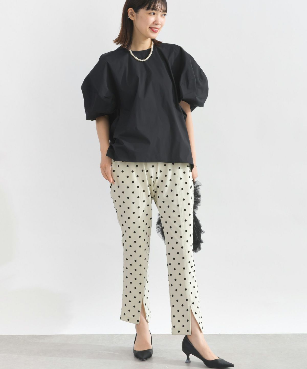 model：H162　着用サイズ：M　ブラック