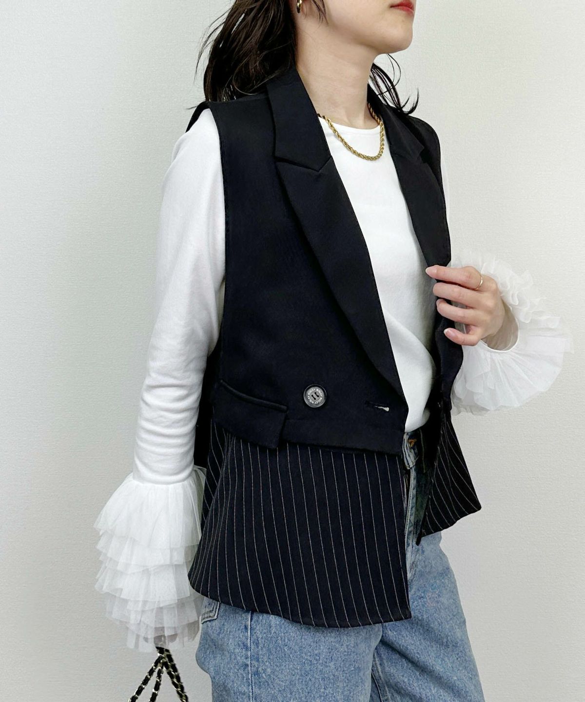 model：H164　着用サイズ：M　チュールなし