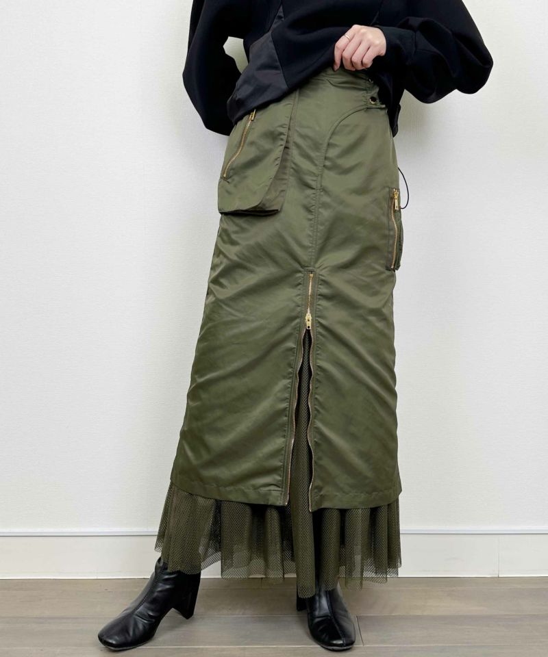 model：H164　着用サイズ：M　カーキ