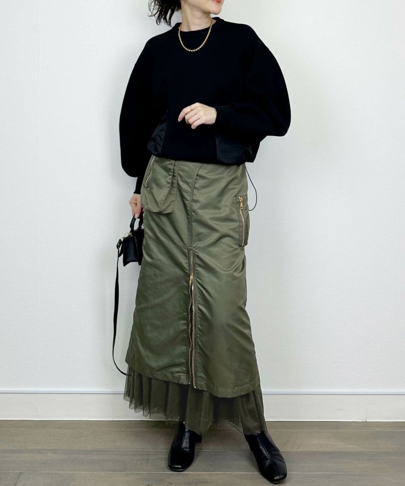 model：H164　着用サイズ：M　カーキ