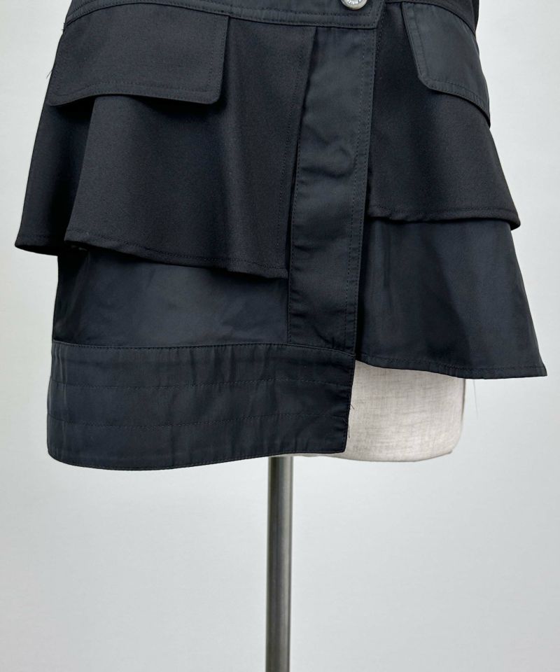 RICCA Pachman バルーンスリーブ ジャケット 黒 クーポン】DankeSchon/ダンケシェーン/PREMIUM TC BLACK FLAP