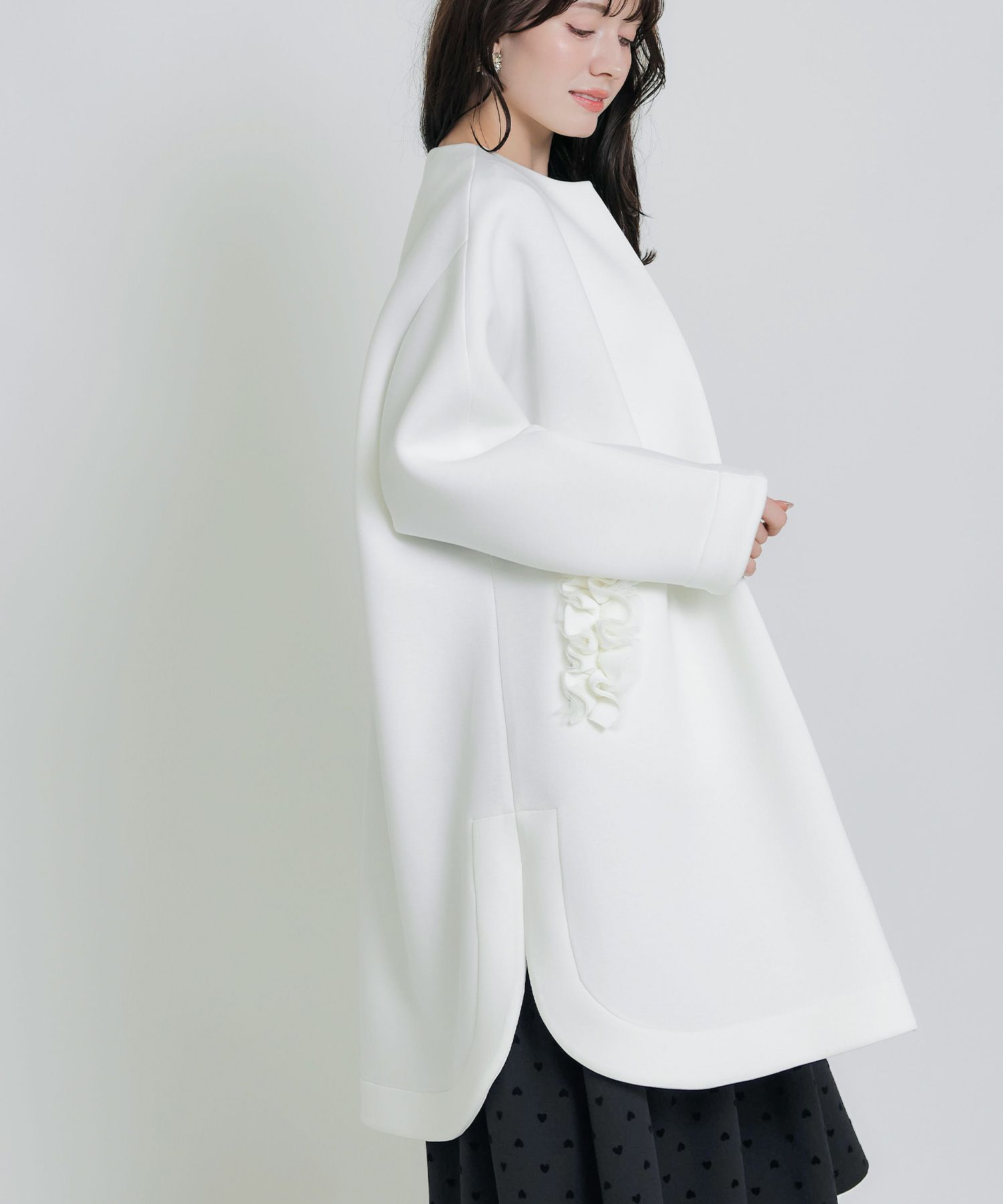 model：H155　着用サイズ：M　ブラック
