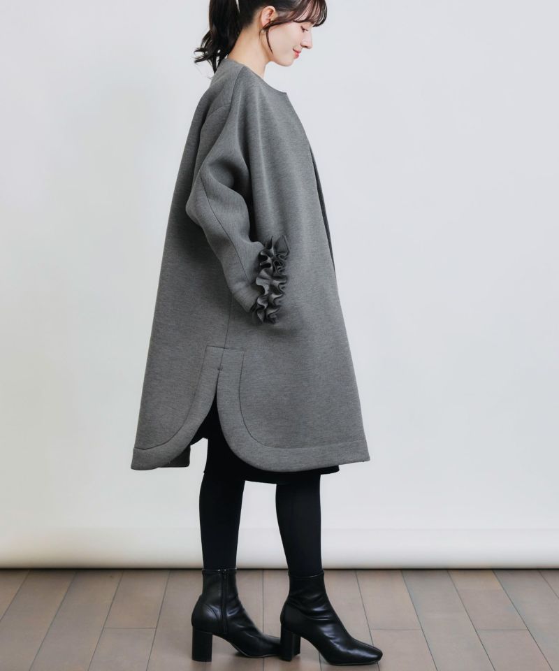 model：H155　着用サイズ：M　チャコールグレー