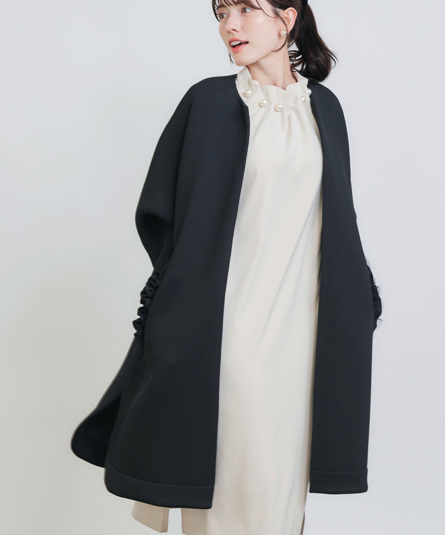 model：H155　着用サイズ：M　ブラック