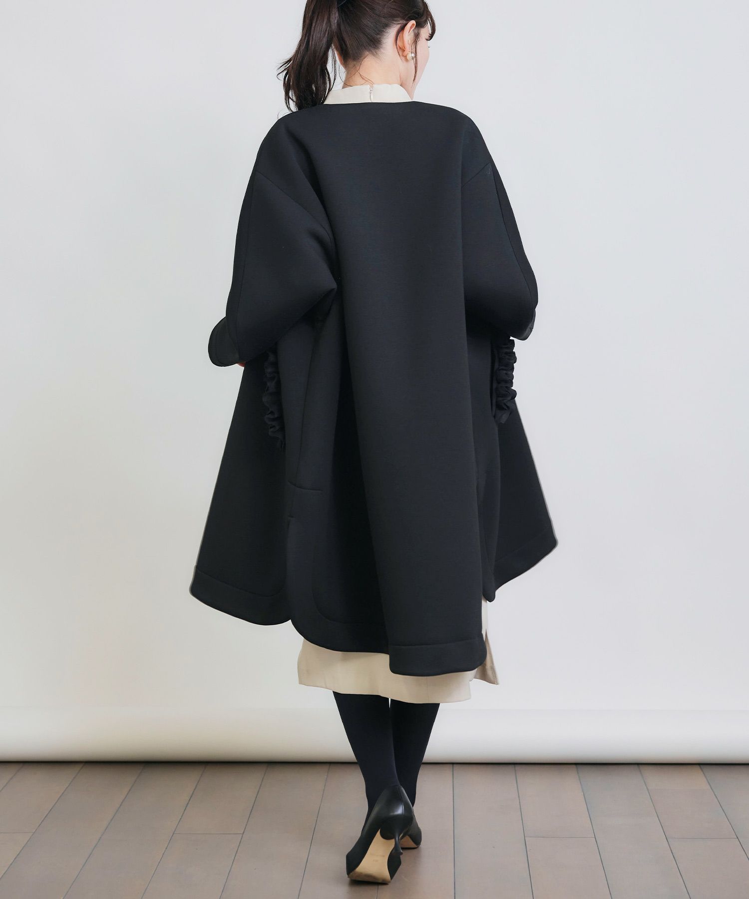 model：H155　着用サイズ：M　ブラック