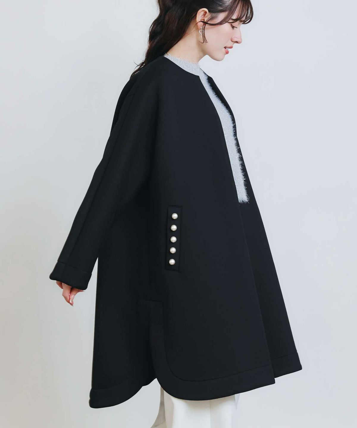 model：H155　着用サイズ：M　ブラック