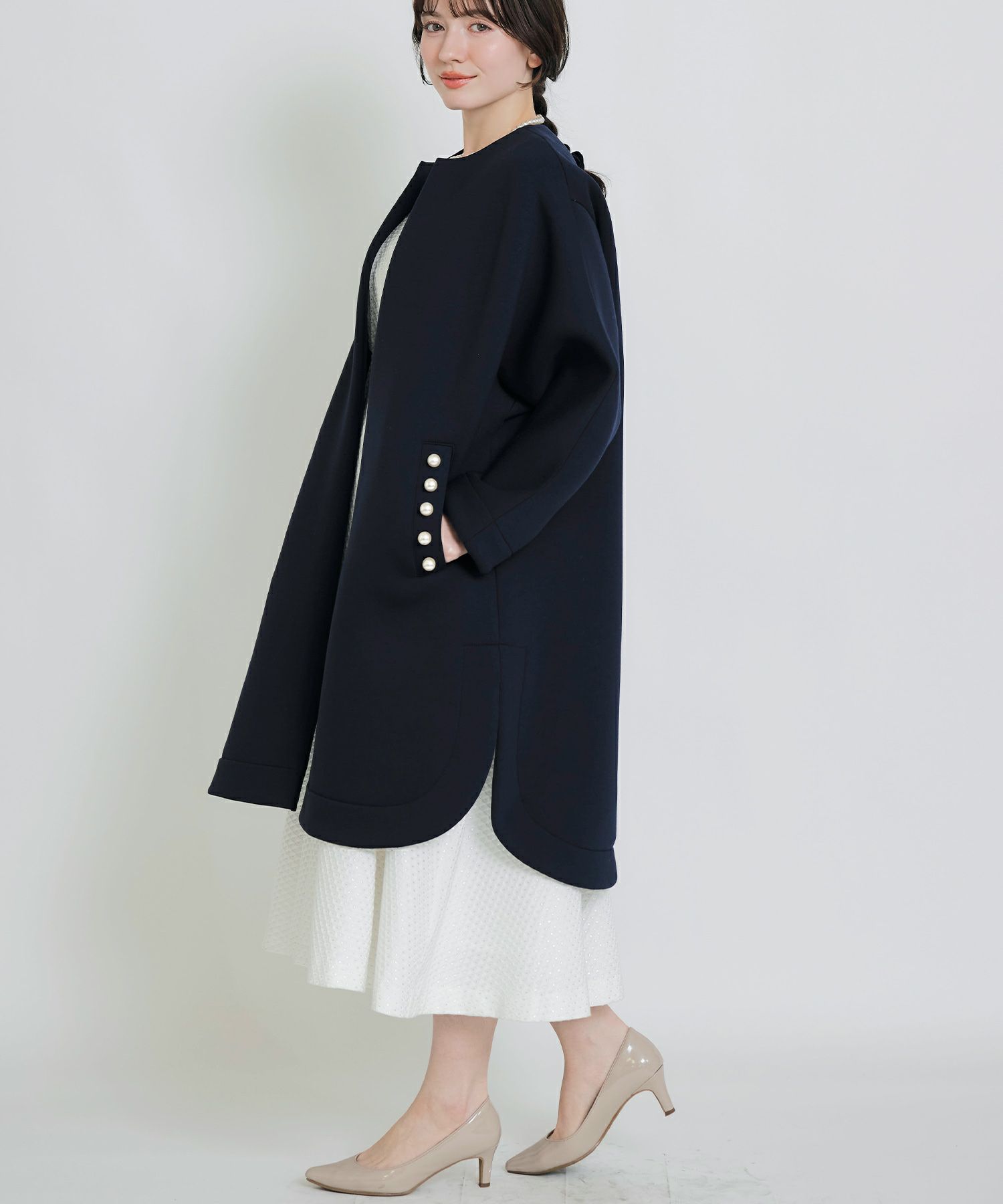 model：H155　着用サイズ：M　ネイビー