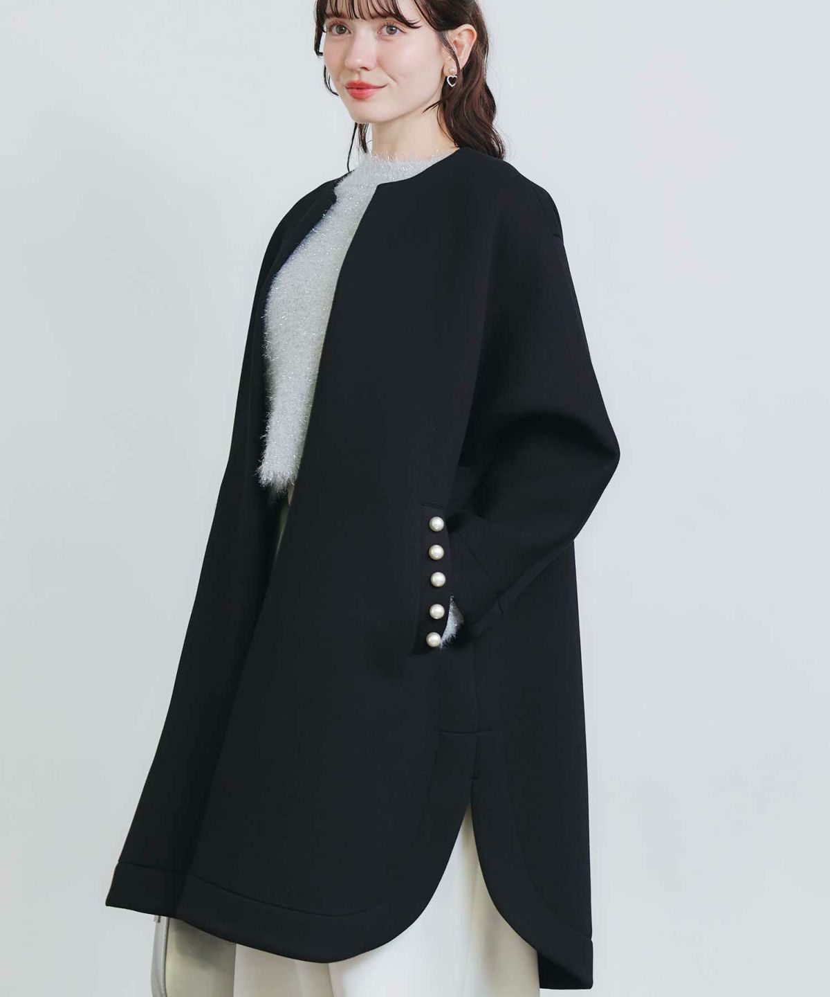 model：H155　着用サイズ：M　ブラック