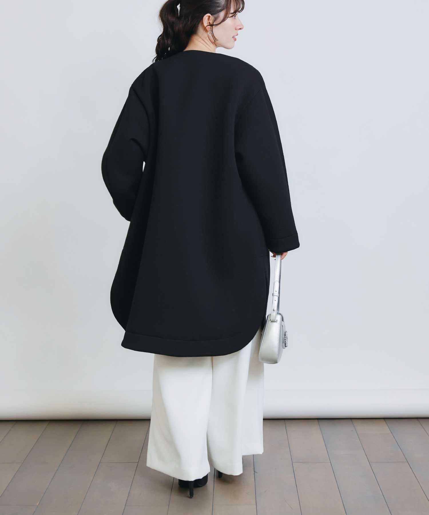 model：H155　着用サイズ：M　ブラック