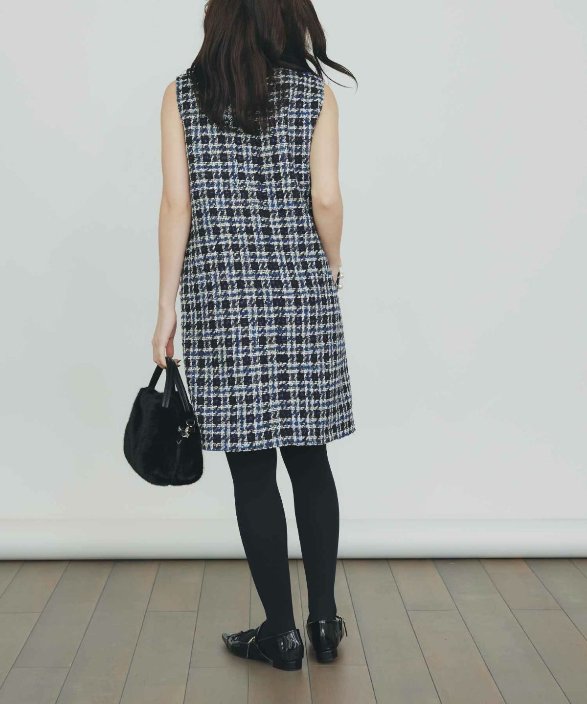 model：H155　着用サイズ：M　ブルー系その他