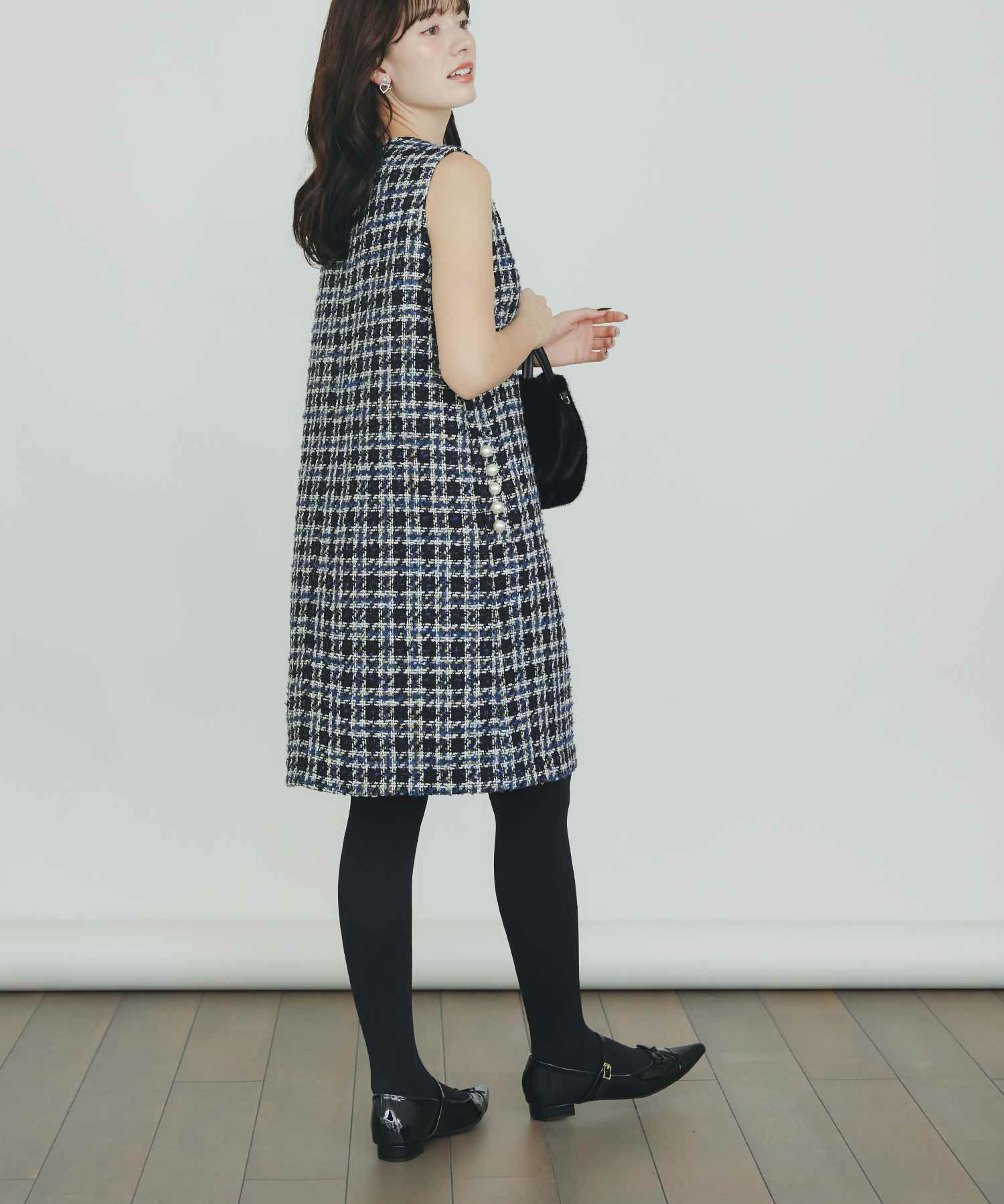 model：H155　着用サイズ：M　ブルー系その他