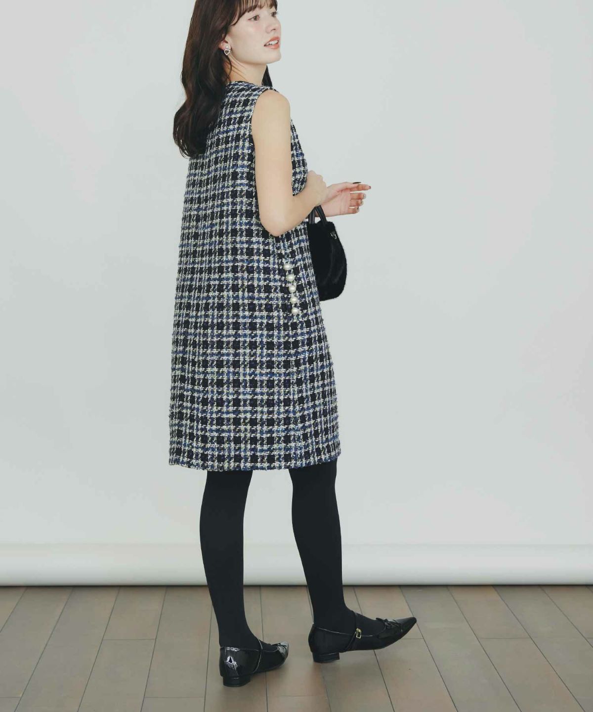 model：H155　着用サイズ：M　ブルー系その他