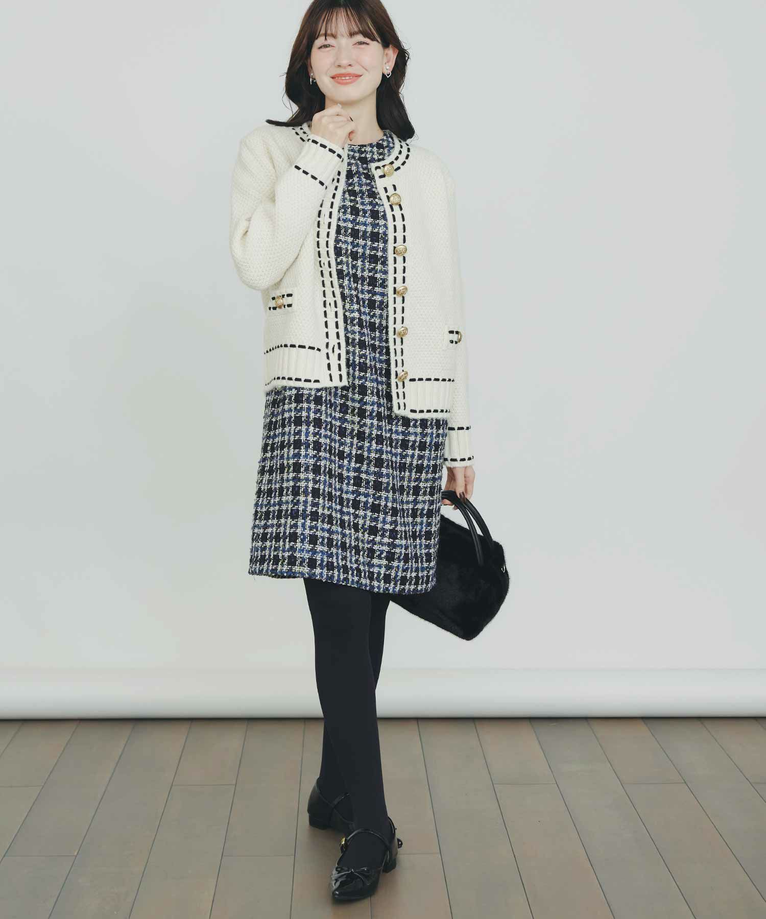model：H155　着用サイズ：M　ブルー系その他