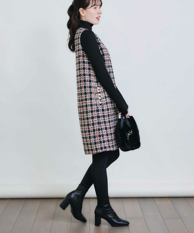 model：H155　着用サイズ：M　レッド系その他