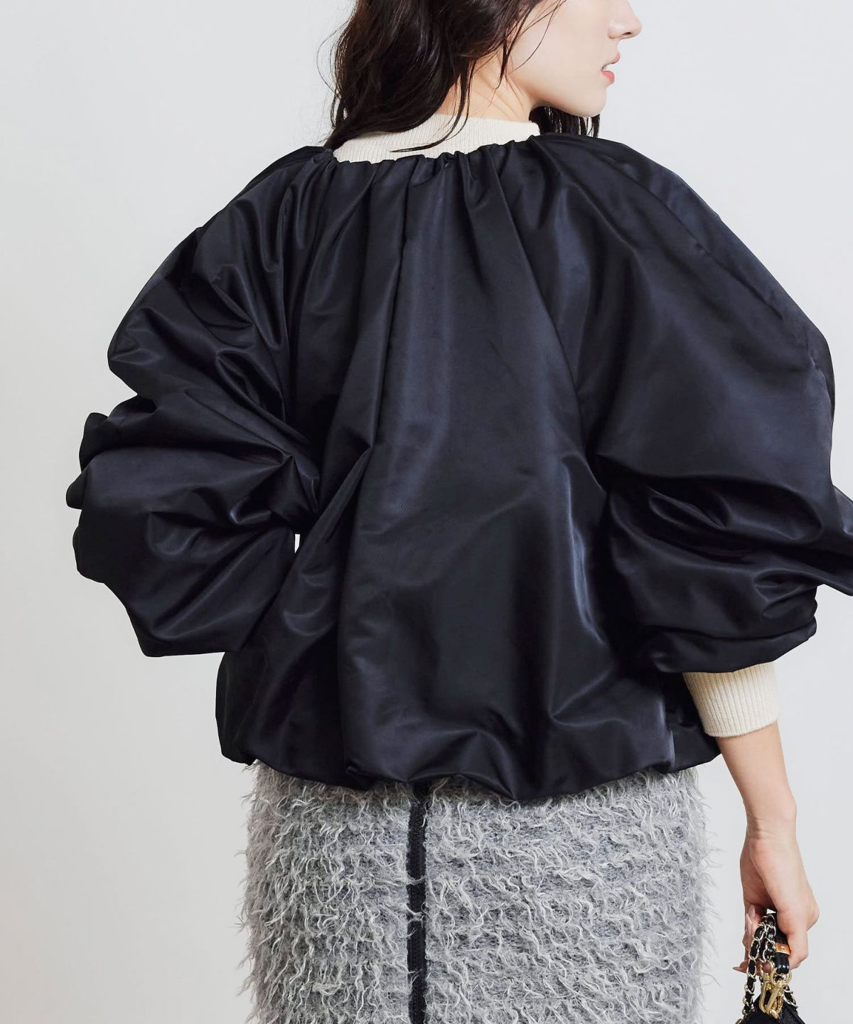 model：H155　着用サイズ：M　ブラック