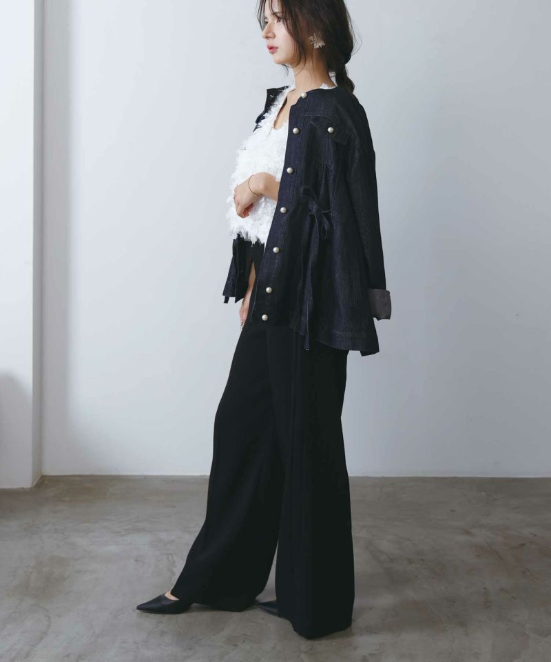 model：H160　着用サイズ：M　オフホワイト