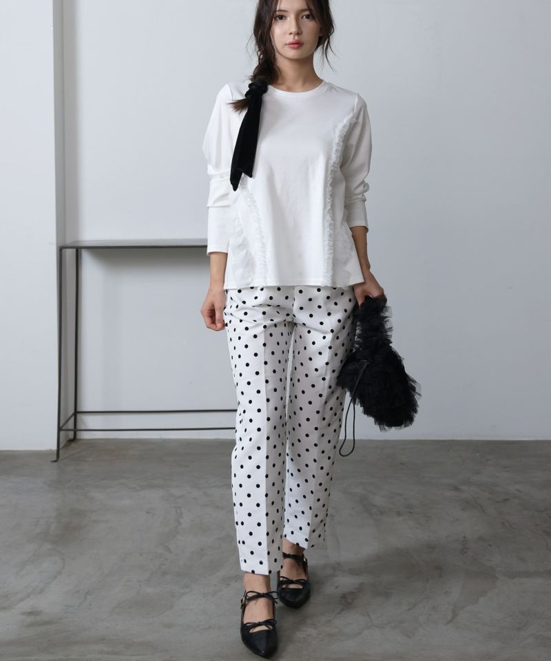 model：H160　着用サイズ：M　オフホワイト