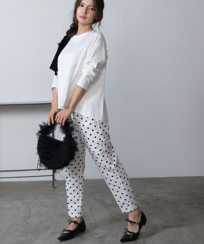 model：H160　着用サイズ：M　オフホワイト