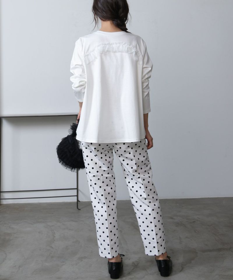 model：H160　着用サイズ：M　オフホワイト