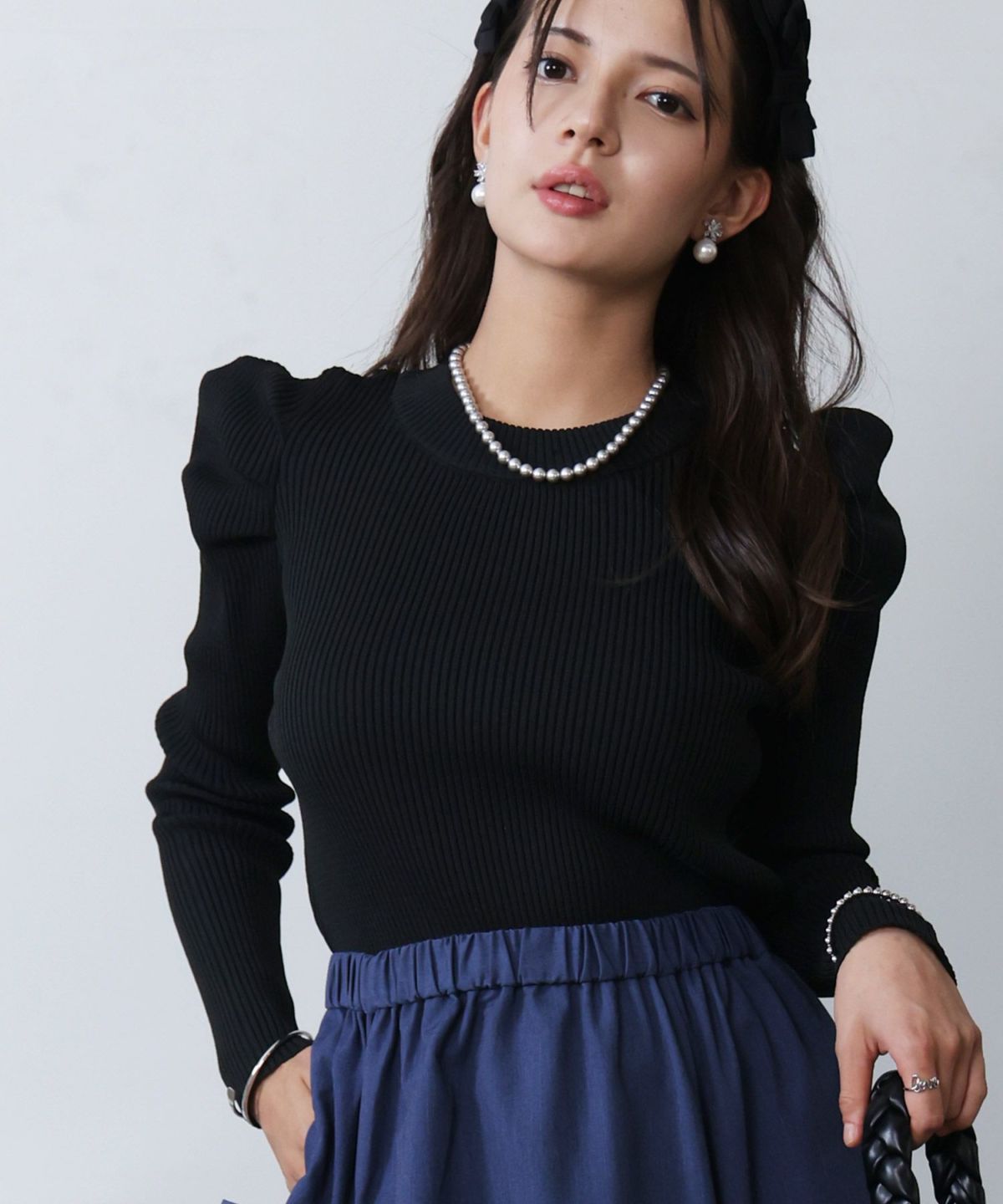 model：H160　着用サイズ：M　ブラック