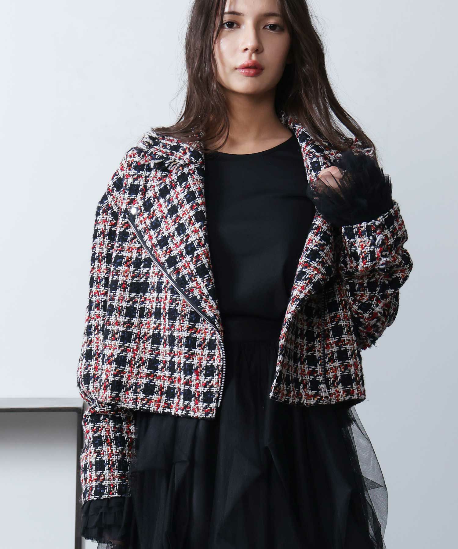 ツイードライダースジャケット | PICCIN (ピッチン) 公式通販