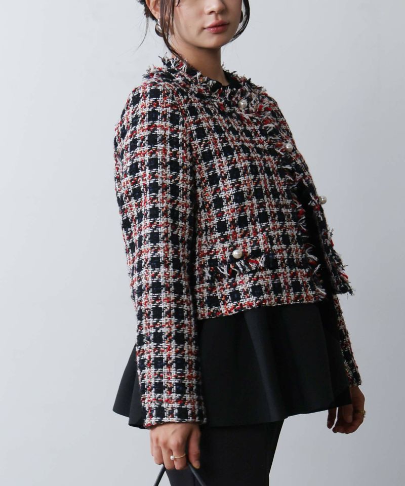 model：H160　着用サイズ：M　レッド系その他