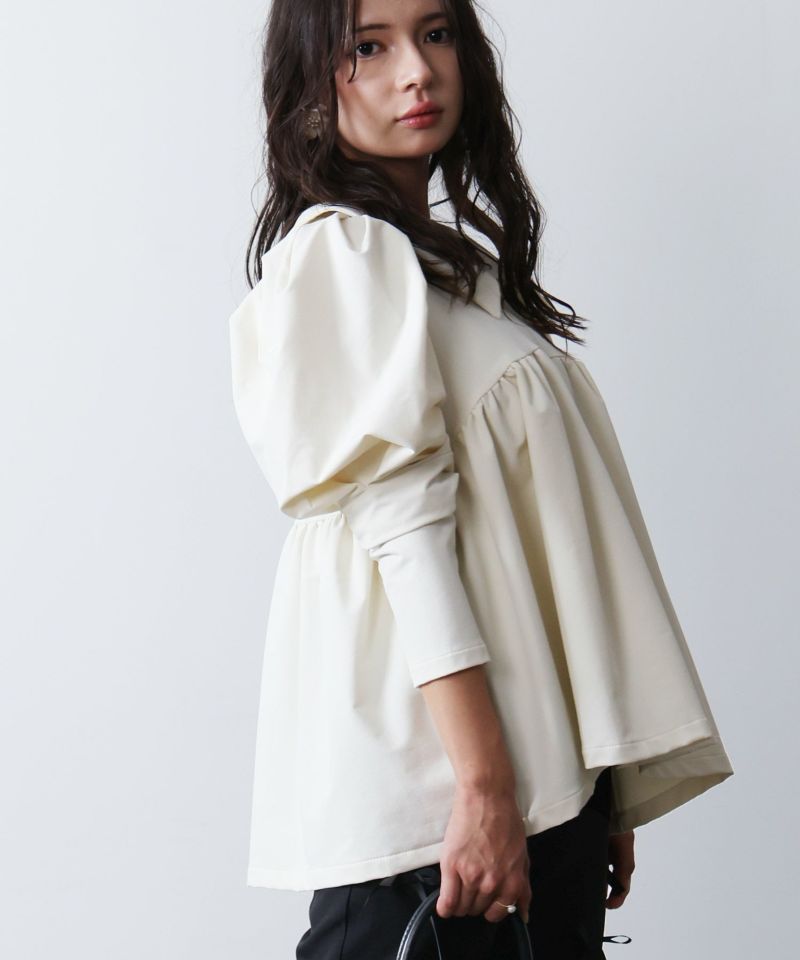 model：H160　着用サイズ：M　アイボリー