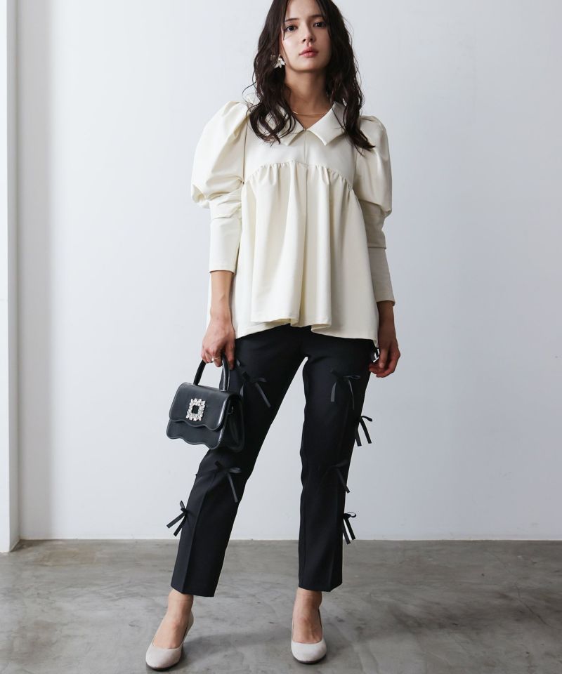 ビッグカラーペプラムブラウス | PICCIN (ピッチン) 公式通販