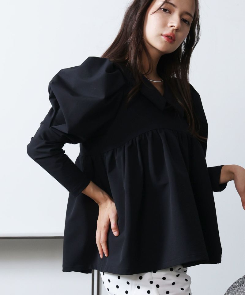 model：H160　着用サイズ：M　ブラック