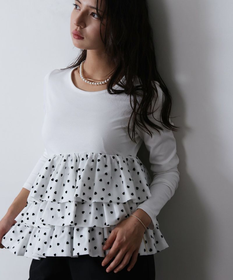 model：H160　着用サイズ：M　オフホワイト