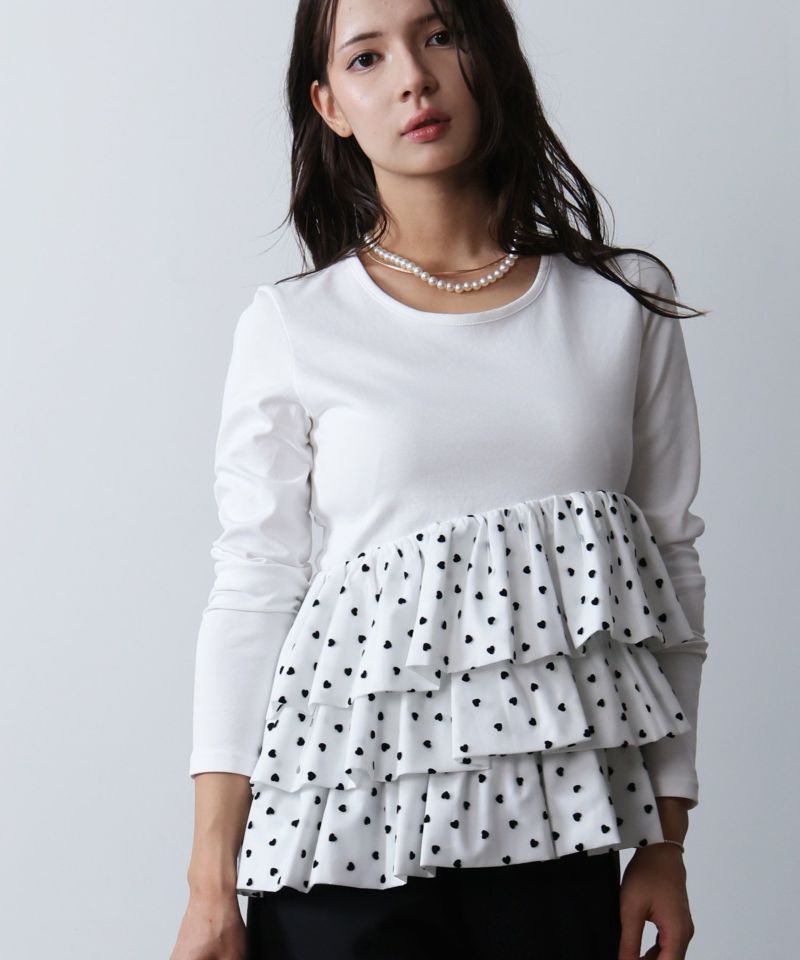 model：H160　着用サイズ：M　オフホワイト