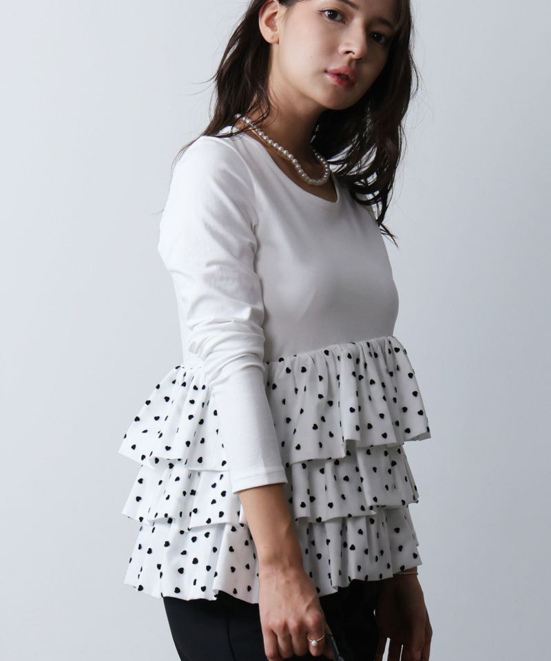 model：H160　着用サイズ：M　オフホワイト