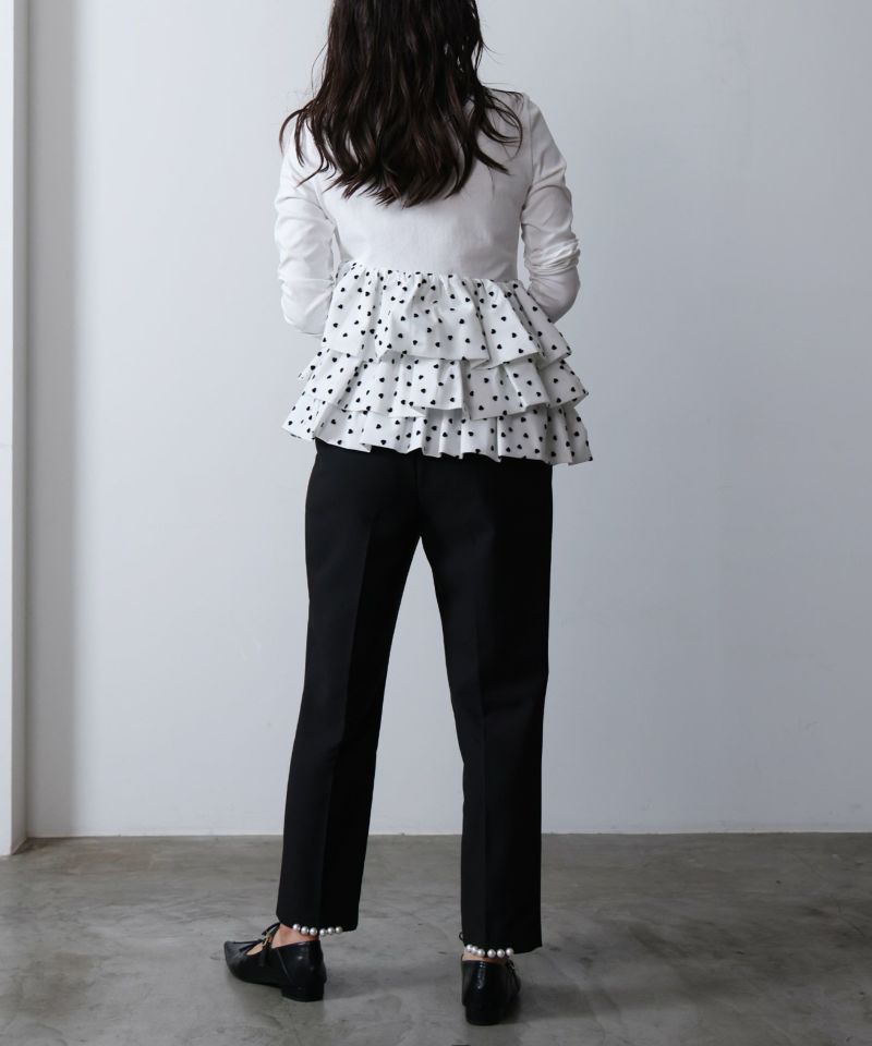 model：H160　着用サイズ：M　オフホワイト