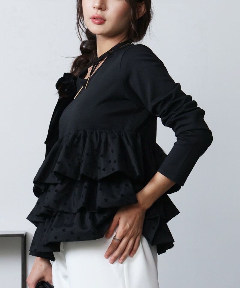 model：H160　着用サイズ：M　ブラック