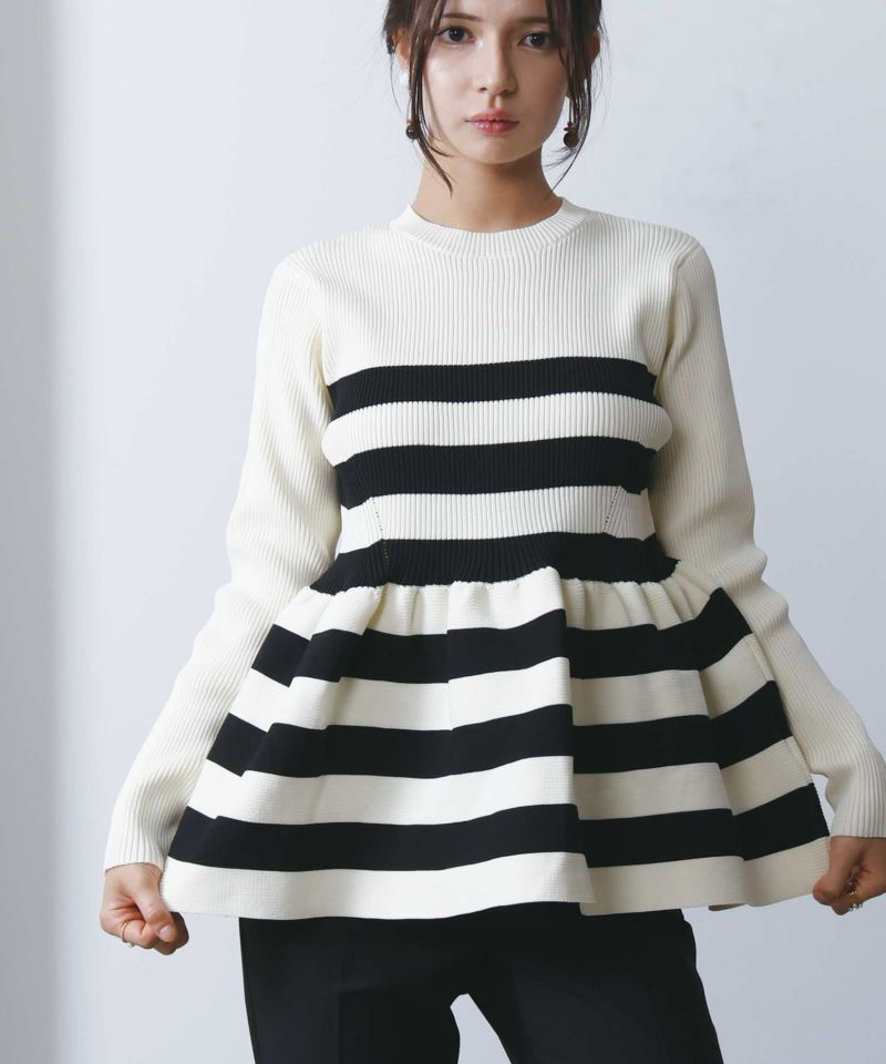 model：H160　着用サイズ：M　アイボリー