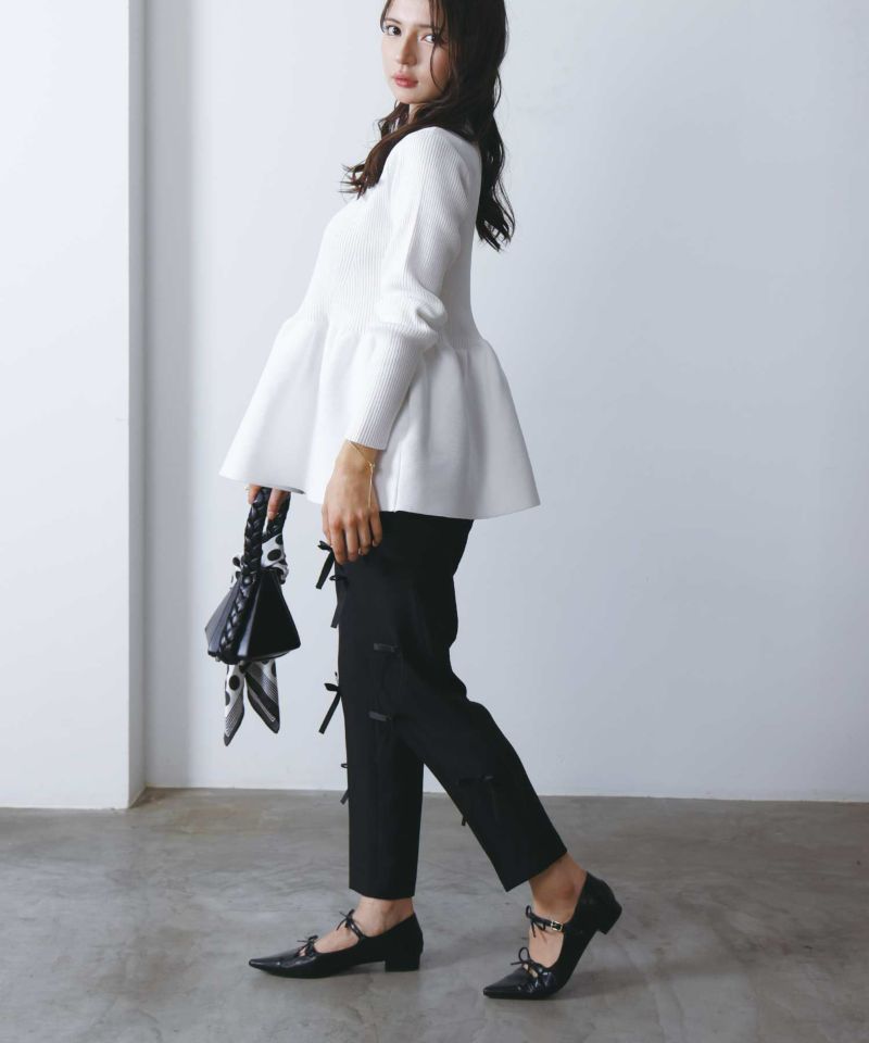 model：H160　着用サイズ：M　オフホワイト