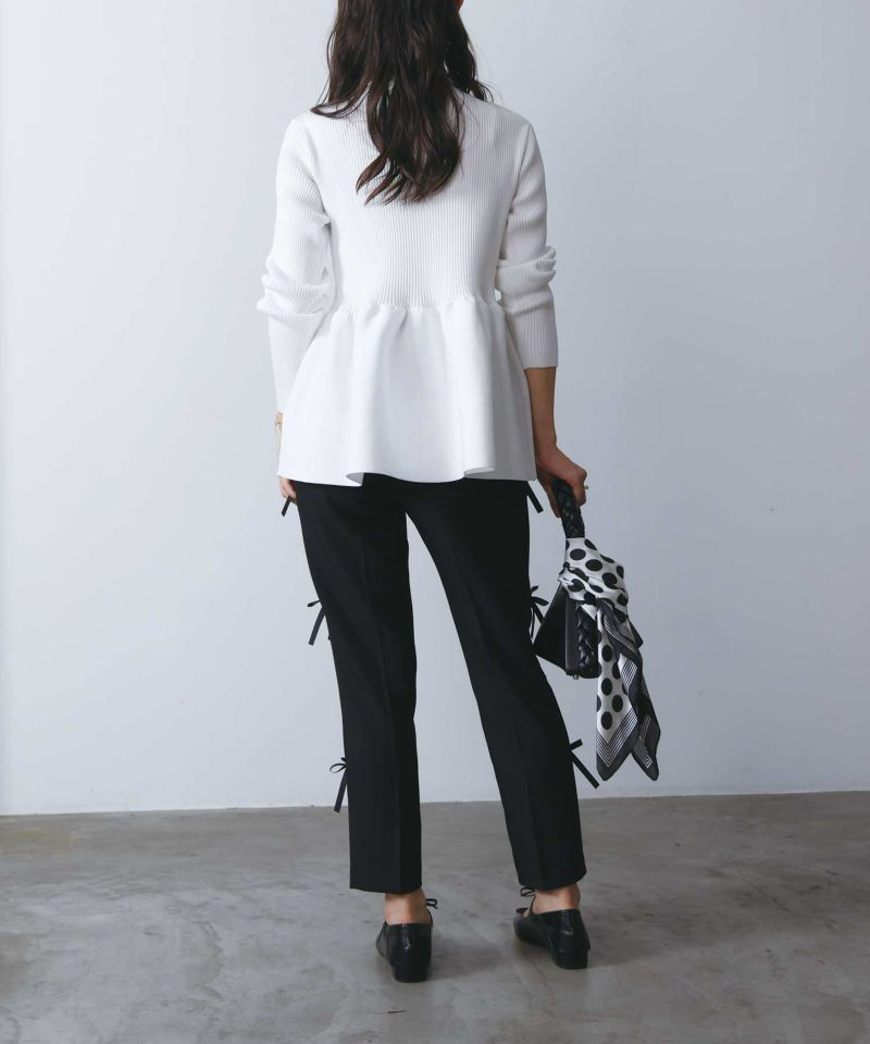 model：H160　着用サイズ：M　オフホワイト