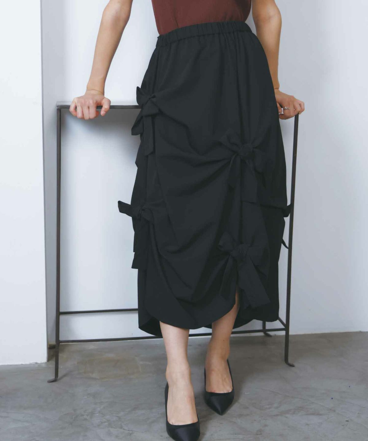 model：H160　着用サイズ：M　ブラック