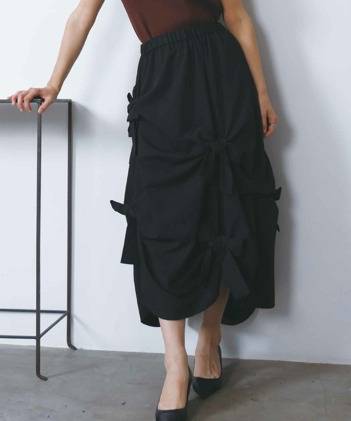 model：H160　着用サイズ：M　ブラック