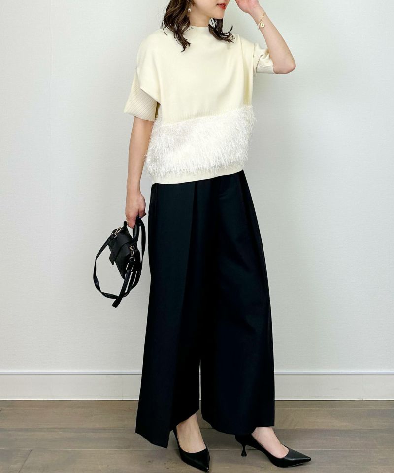 model：H164　着用サイズ：M　アイボリー