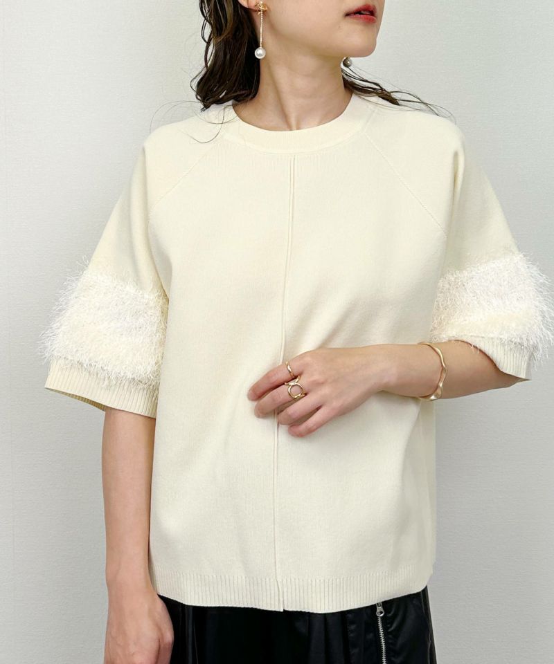 model：H164　着用サイズ：M　アイボリー