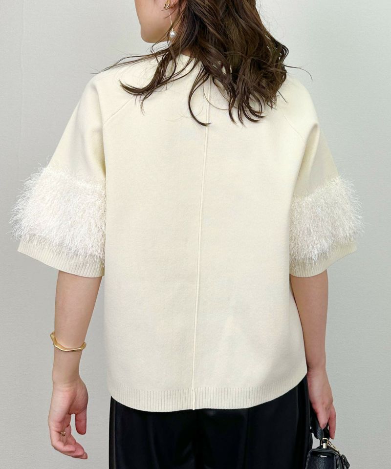 model：H164　着用サイズ：M　アイボリー