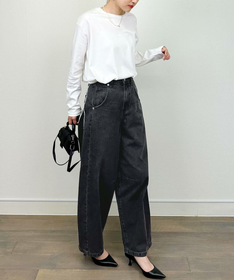 model：H164　着用サイズ：M　ブラック