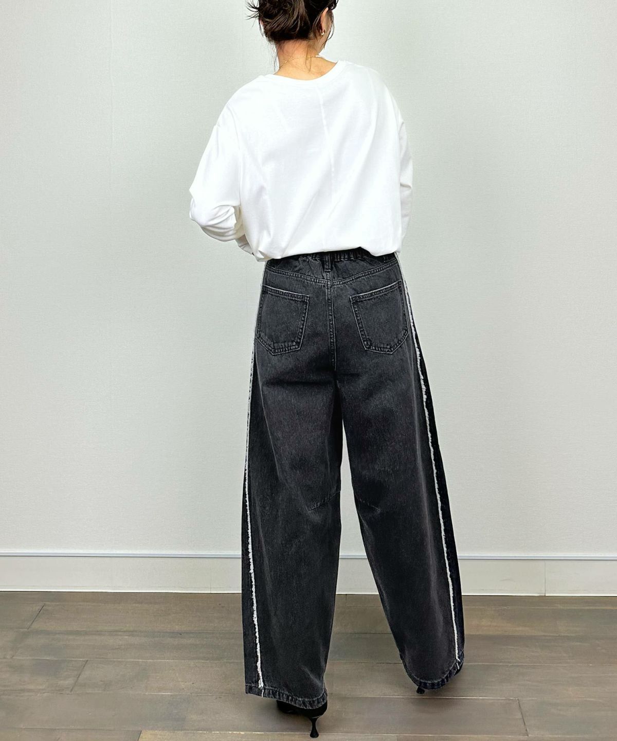 model：H164　着用サイズ：M　ブラック