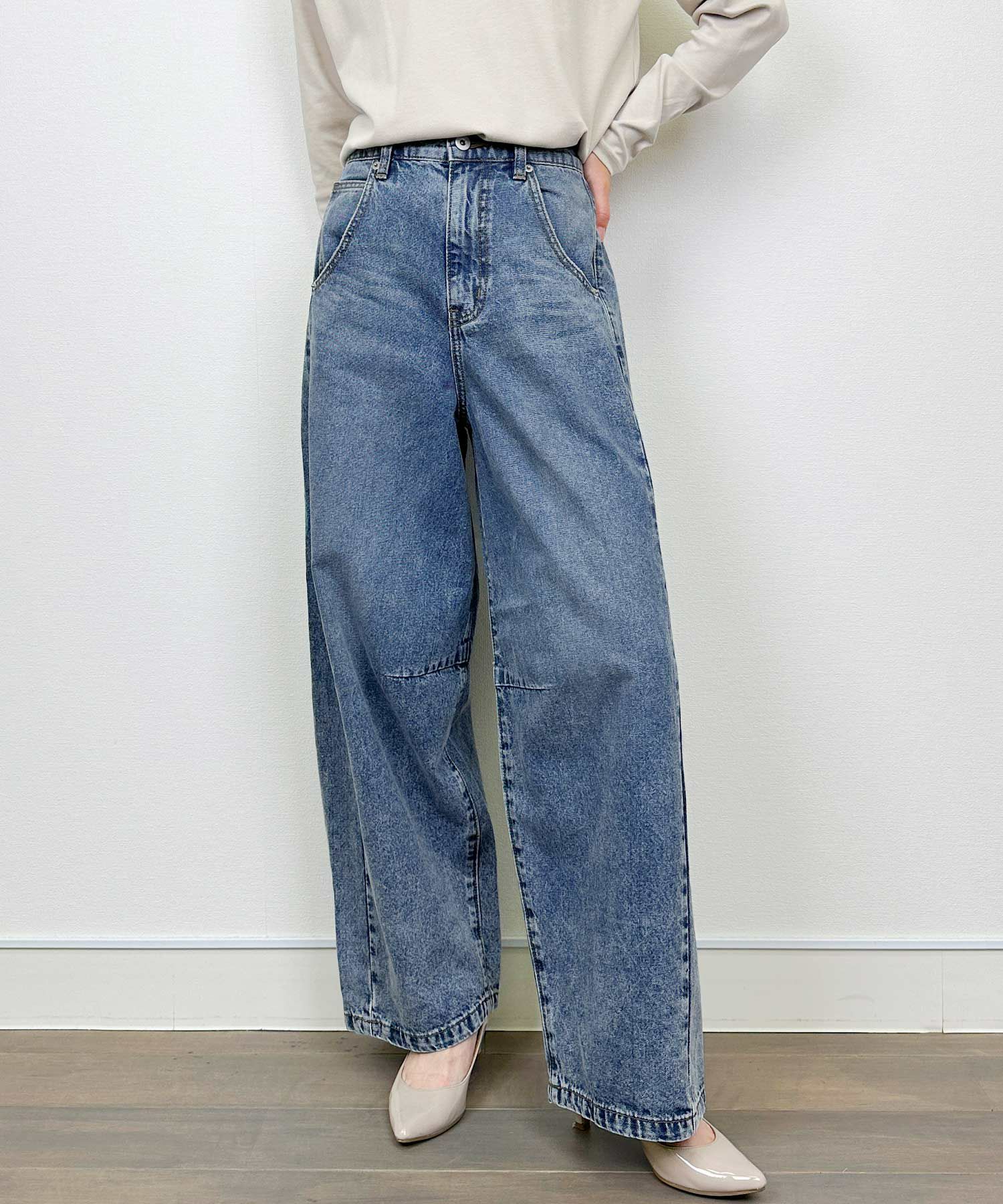 model：H164　着用サイズ：M　ブルー